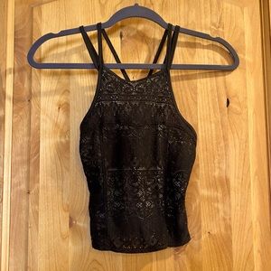 Black lace top